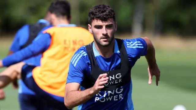 Tom Cannon training with Leicester City