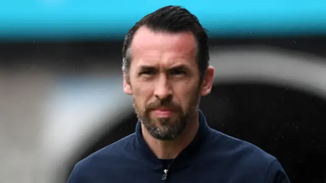 Newport County head coach Christian Fuchs