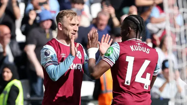 Jarrod Bowen and Mohammed Kudus
