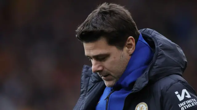 A dejected Mauricio Pochettino