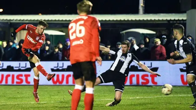 Rangers' Josh Windass scores against Fraserburgh