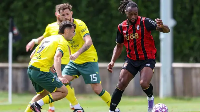 Hibs visited Bournemouth in pre-season, playing a friendly on 15 July