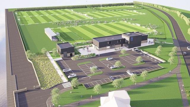 Artwork of Dundee's proposed new training facility