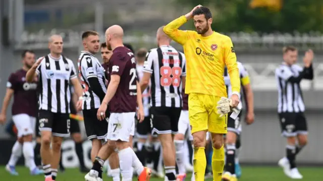 Hearts goalkeeper Craig Gordon