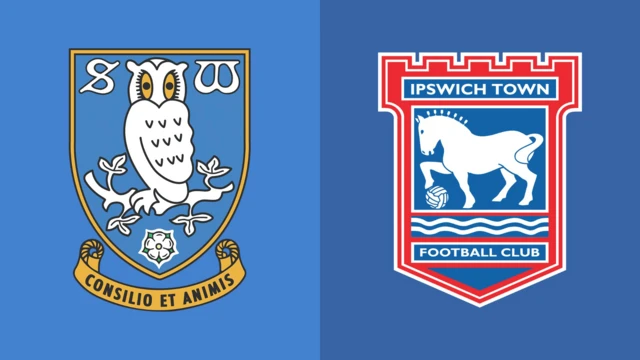 Side-by-side of Sheffield Wednesday and Ipswich badges