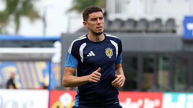 Ross Stewart training in Scotland colours