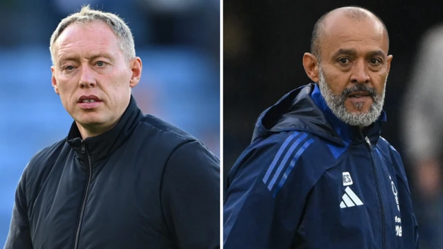 Split image of Steve Cooper and Nuno Espirito Santo