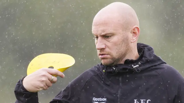 Hibs head coach David Gray