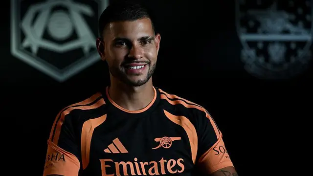 Bruno Guimaraes in Arsenal training kit