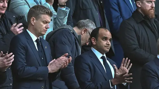 Vinai Venkatesham and sporting director Johan Lange.