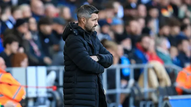 Alan Sheehan watches on from the touchline 