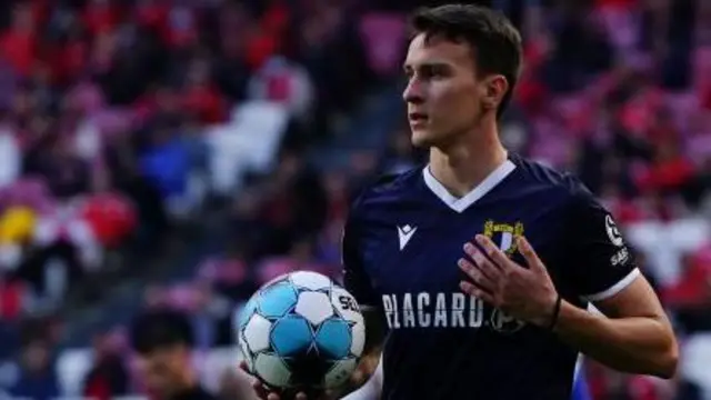 Ivan Dolcek of FC Famalicao in action during the Liga Bwin match between SL Benfica and FC Famalicao 