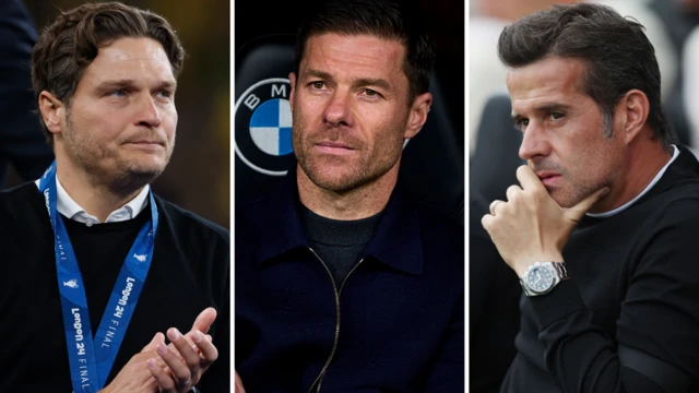 Edin Terzic, Xabi Alonso and Marco Silva look on collated image