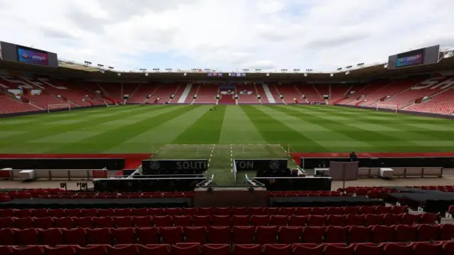 A general view inside St Mary’s, home of Southampton