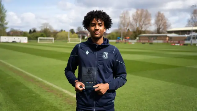 Stoke City U21's defender Jaden Dixon