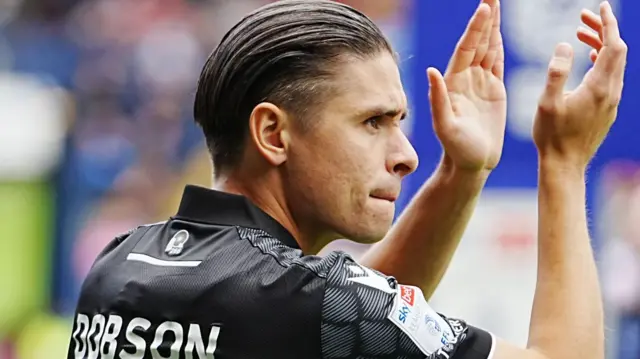 George Dobson applauds Wrexham's fans