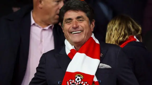 Southampton owner Dragan Solak during the Sky Bet Championship match between Southampton FC and Ipswich Town at St. Mary's Stadium on September 19, 2023 in Southampton,