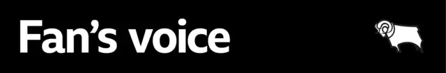 Derby County fan's voice graphic