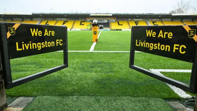 A general view of Livingston's Almondvale Stadium