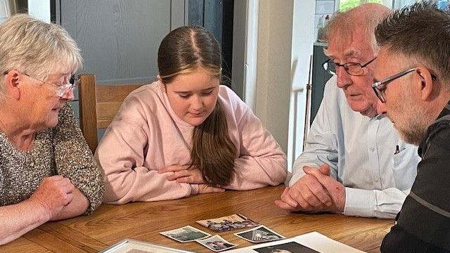 Maureen Morrissy, Orla, father and John Morrissy