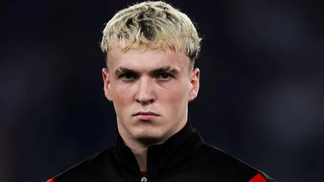  Alex Jimenez of AC Milan looks on