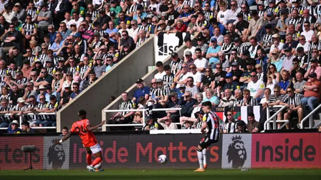 Newcastle United vs Brighton & Hove Albion at St. James Park in the Premier League.