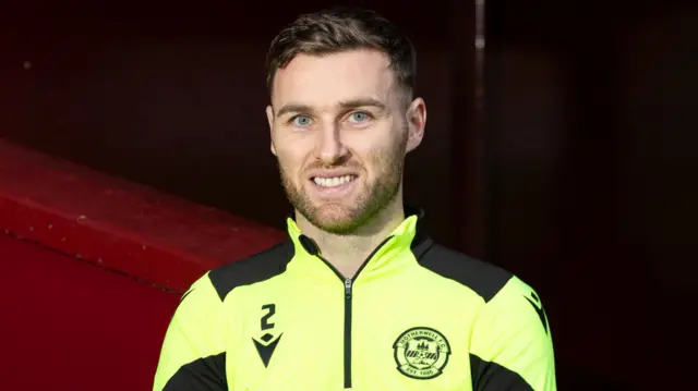 Stephen O'Donnell poses at Fir Park