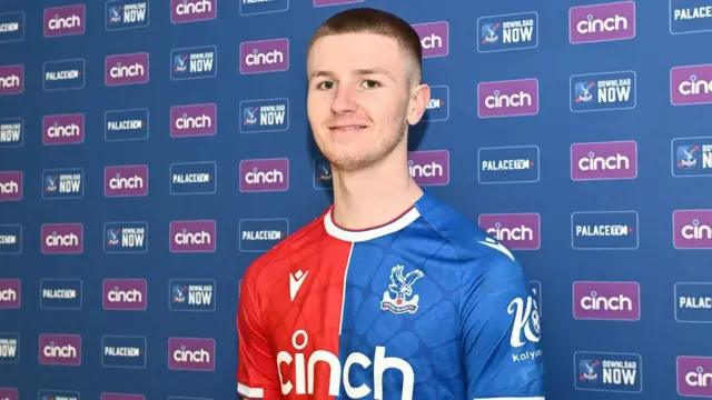 Adam Wharton in Crystal Palace shirt