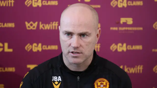 Motherwell manager Jens Berthel Askou