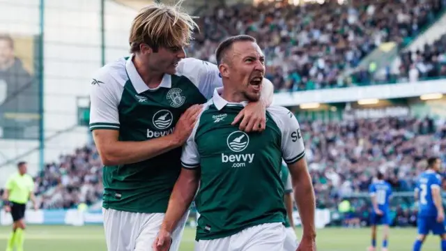 Hibs beat Malisheva 4-1 at Easter Road last week to progress in the Conference League
