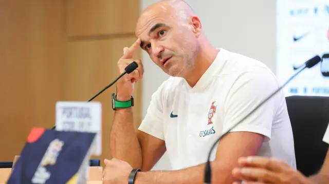 Portugal head coach Roberto Martinez