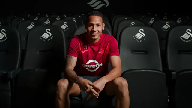 Swansea City's first January transfer window signing, Ronald