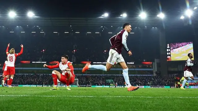 Morgan Rogers celebrates