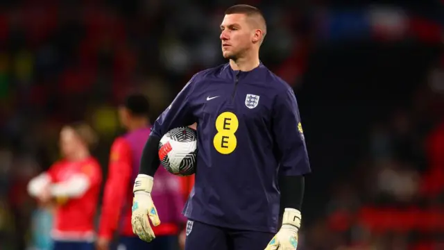 Sam Johnstone training for England