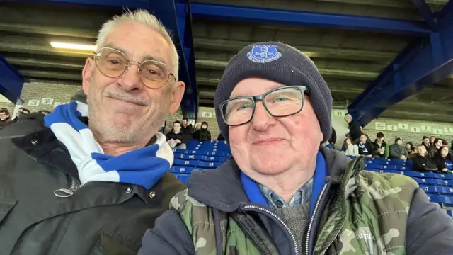 Everton fans at Goodison Park