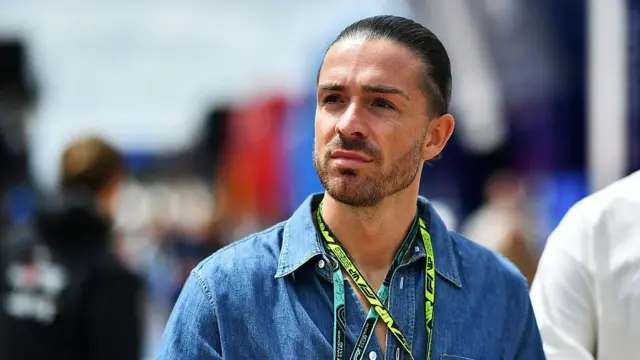 Jack Grealish in the Paddock prior to the F1 Grand Prix of Great Britain