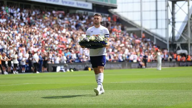 Ben Whiteman laid a wreath