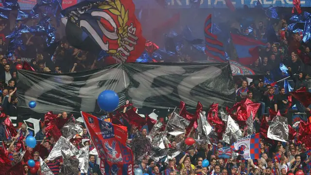  Crystal Palace fans during The Emirates FA Cup final