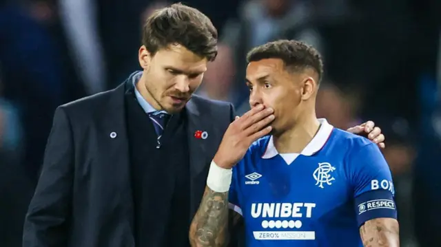Rangers head coach and captain James Tavernier