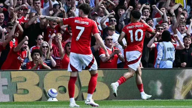 Nottingham Forest celebrate