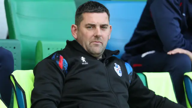 Loughgall manager Dean Smith