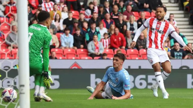 Lewis Baker scores a late winner against Coventry City on the opening day of the season