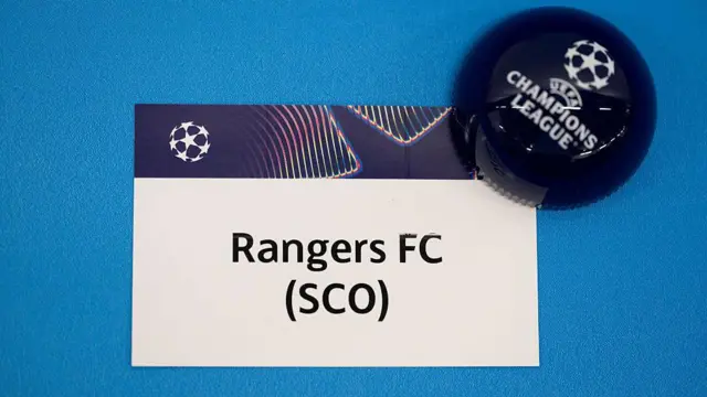 Rangers in Champions League draw
