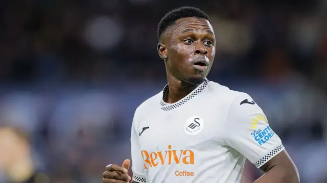 Zeidane Inoussa in action for Swansea 