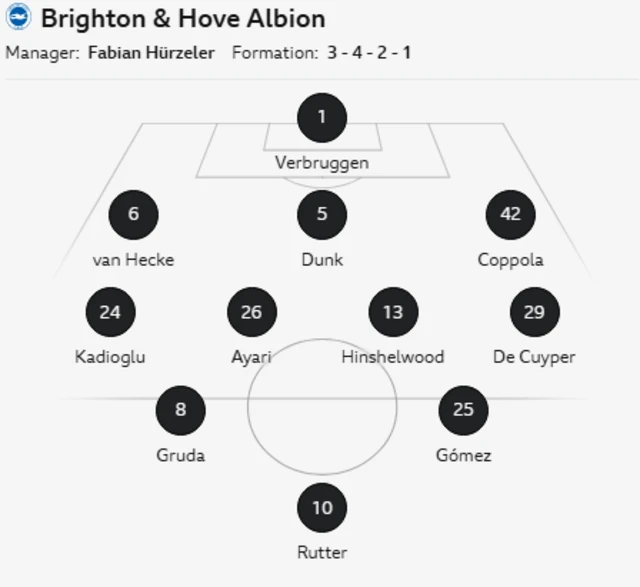Brighton line-up graphic