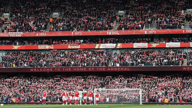 A general view of Emirates Stadium