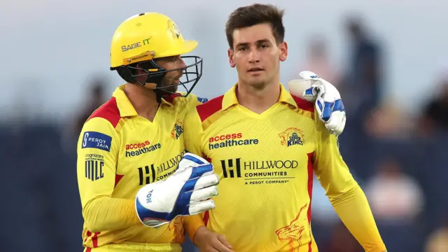 Noor Ahmad of Texas Super Kings celebrates a wicket