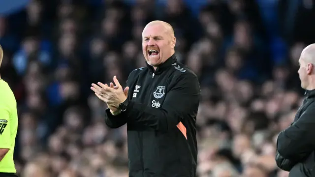 Sean Dyche on touchline