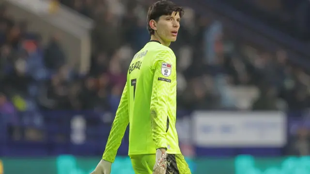 James Beadle playing for Sheffield Wednesday