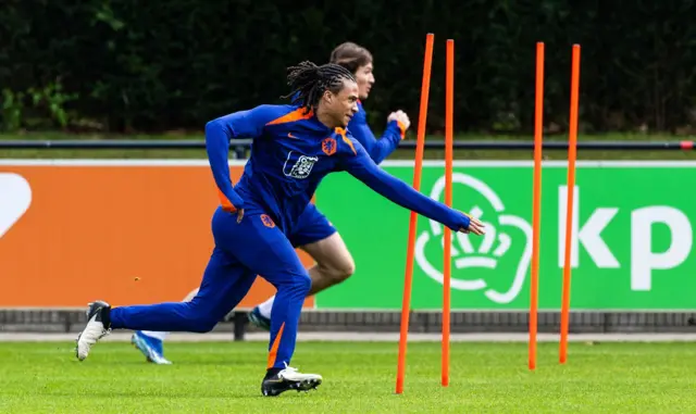 Netherlands' Nathan Ake during training